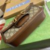 Gucci GG Horsebit 1955 Shoulder Bag White And Beige/Brown And Begie/White And Grey/ Black And Grey For Women 735178 FABLN 9897 9.4 in/ 24 cm