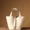 Hermes Picotin Lock 18 Cream Bag For Women, Women's Handbags 7.1in/18cm