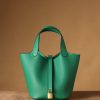 Hermes Picotin Lock 18 Green Bag For Women, Women's Handbags 7.1in/18cm
