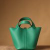 Hermes Picotin Lock 18 Green Bag For Women, Women's Handbags 7.1in/18cm
