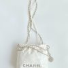 [True-to-ORIGINAL] Chanel 22 Mini Bag Silver Tone White For Women 7,1in/18cm