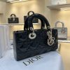 Dior Medium Lady D-Joy Bag Black For Women 8,7in/22cm