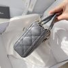Dior Medium Lady D-Joy Bag Grey For Women 8,7in/22cm
