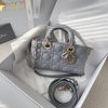 Dior Medium Lady D-Joy Bag Grey For Women 8,7in/22cm