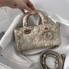 Dior Medium Lady D-Joy Bag Light Brown For Women 8,7in/22cm
