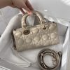 Dior Medium Lady D-Joy Bag Light Brown For Women 8,7in/22cm