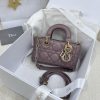 Dior Small Lady D-Joy Bag Purple For Women 6,3in/16cm