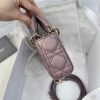Dior Small Lady D-Joy Bag Purple For Women 6,3in/16cm