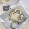 Dior Small Lady D-Joy Bag White For Women 6,3in/16cm