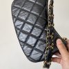 Chanel 23K Black Hobo Bag For Women 9,1in/25cm