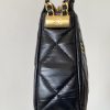 Chanel 23K Black Hobo Bag For Women 9,1in/25cm