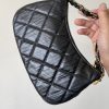 Chanel 23K Black Hobo Bag For Women 9,1in/25cm