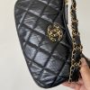 Chanel 23K Black Hobo Bag For Women 9,1in/25cm