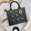 Dior Small Book Tote Bag Black For Women 10,4in/26,5cm M1325OWHP_M900