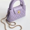 Chanel Kelly Bag Purple For Women 5,1in/13cm