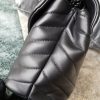 Saint Laurent Lou Lou Medium Chain Bag Black For Women 12.6in/32cm YSL 574946DV7281000