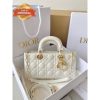 [True-to-ORIGINAL] Christian Dior Lady D-Joy Bag White For Women 10.2in/26cm