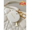 [True-to-ORIGINAL] Christian Dior Lady D-Joy Bag White For Women 10.2in/26cm