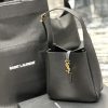 Saint Laurent Le 5 A 7 Soft Small Black/Yellow/Burgundy For Women‎ 9in/23cm 713938AAAUQ1000