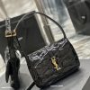 Saint Laurent Le 5a7 Shoulder Bag Black For Women 9.4in/24cm SLAU-WY2177