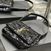 Saint Laurent Le 5a7 Shoulder Bag Black For Women 9.4in/24cm SLAU-WY2177