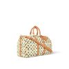 Louis Vuitton Keepall Bandoulière 45 Bag Beige For Men 17,7in/45cm M25233
