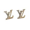 Louis Vuitton Letterhead Earrings Gold For Women