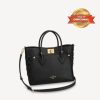 [True-to-ORIGINAL] Louis Vuitton On My Side Black For Women 12in/30.5cm M53826