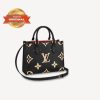 [True-to-ORIGINAL] Louis Vuitton OnTheGo PM Tote Bag Black For Women 9.8in/25cm LV M45659