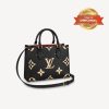 [True-to-ORIGINAL] Louis Vuitton OnTheGo PM Tote Bag Black For Women 9.8in/25cm LV M45659