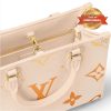 [True-to-ORIGINAL] Louis Vuitton OnTheGo PM Tote Bag Cream For Women 9.8in/25cm