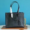 Louis Vuitton OnTheGo PM Tote Bag Black For Women 9.8in/25cm LV M45653