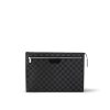 Louis Vuitton Pochette 24H Bag Black For Men 14.1in/36cm N40481
