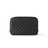 Louis Vuitton Toilet Pouch GM Bag Black For Men 10.2in/26cm N40484