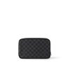 Louis Vuitton Toilet Pouch GM Bag Black For Men 10.2in/26cm N40484