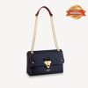 [True-to-ORIGINAL] Louis Vuitton Vavin MM Monogram Empreinte Navy Blue For Women 9.8in/25cm LV M43925