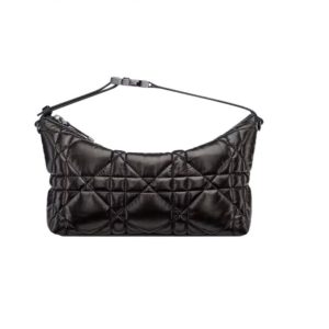Dior Medium Diortravel Nomad Pouch Black/White For Women 8.5in/ 22cm S5554BMIG_M900