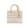 Christian Dior Medium Lady Dior Bag White For Women 9.5in/24cm