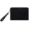 Dior Oblique Jacquard Pouch Black/BeigeFor Women 12in/30cm CD 2OBCA251YSE_H03E