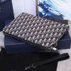 Dior Oblique Jacquard Pouch Black/BeigeFor Women 12in/30cm CD 2OBCA251YSE_H03E