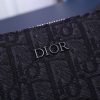 Dior Oblique Jacquard Pouch Black/BeigeFor Women 12in/30cm CD 2OBCA251YSE_H03E