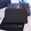 Dior Oblique Jacquard Pouch Black/BeigeFor Women 12in/30cm CD 2OBCA251YSE_H03E