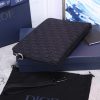 Dior Oblique Jacquard Pouch Black/BeigeFor Women 12in/30cm CD 2OBCA251YSE_H03E