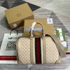 Gucci Savoy Small Duffle Bag Beige/Grey For Men 17.3 in/43 cm 724642 UULDT 9684