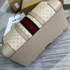 Gucci Savoy Small Duffle Bag Beige/Grey For Men 17.3 in/43 cm 724642 UULDT 9684