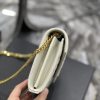 Saint Laurent Envelope Small Chain Bag White For Women, Women's Bags 8.6in/22cm YSL