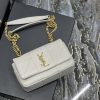 Saint Laurent Jamie Small Chain Bag White For Women, Women's Bags 7.8in/20cm YSL