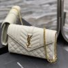 Saint Laurent Envelope Small Chain Bag White For Women, Women's Bags 8.6in/22cm YSL