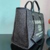 Chanel Large Shopping Tote Bag Grey For Women, Women's Handbag, Shoulder Bags 15in/38cm