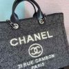 Chanel Large Shopping Tote Bag Grey For Women, Women's Handbag, Shoulder Bags 15in/38cm